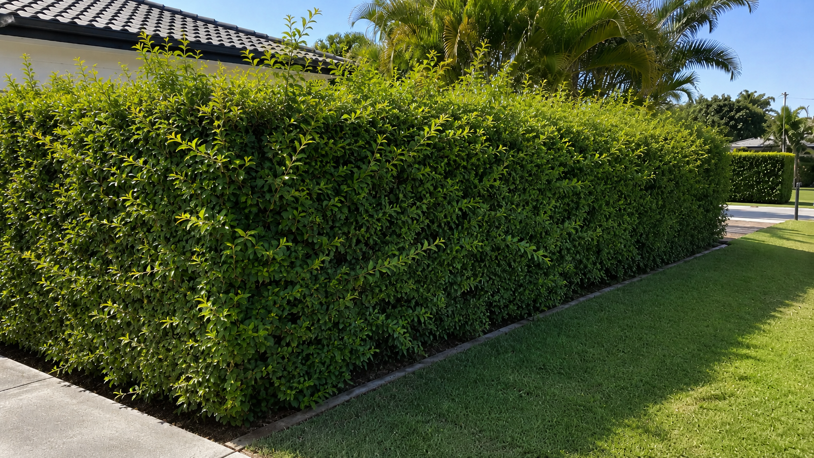 Hedge before trimming